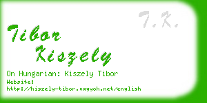 tibor kiszely business card